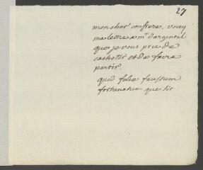 2 vues  - [Voltaire]. Billet autographe non signé à [François Tronchin].- [10 décembre 1755] (ouvre la visionneuse)