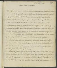 4 vues  - [Voltaire]. Copie d\'une \'lettre de Mr dalembert\' [Jean le Rond d\'Alembert¨] à lui écrite de Paris le 24 février [1759], suivie d\'un billet d\'envoi à [Théodore] Tronchin (ouvre la visionneuse)