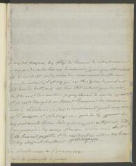 2 vues  - Montesquieu, [Charles-Louis de Secondat, baron de]. Lettre autographe signée à Daniel Grenouillo (id est Grenoilleau) à Genève.- Bordeaux, 6 janvier 1751 (ouvre la visionneuse)