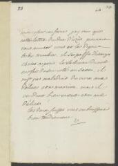 4 vues  - V[oltaire]. Billet autographe, signé d’une initiale, à [François Tronchin], accompagnant la communication d\'une lettre du duc d\'Uzès.- [27 ou 28 janvier 1757] (ouvre la visionneuse)