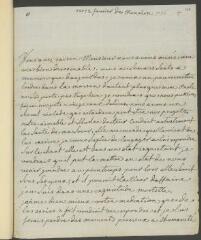 4 vues  - Denis, [Marie-Louise]. Lettre autographe signée à [François] Tronchin, à Genève.- Montriond, 12 février [1756] (taxe postale) (ouvre la visionneuse)