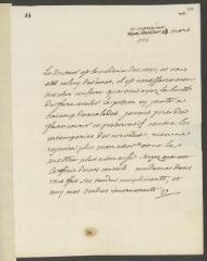 4 vues  - V[oltaire]. Lettre autographe, signée d’une initiale, à [François] Tronchin, à Genève. - Montriond 14 mars [1756] (taxe postale) (ouvre la visionneuse)