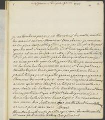 4 vues  - Denis, [Marie-Louise]. Lettre autographe signée à [François] Tronchin, à Genève.- Prangins, 5 janvier [1755] (taxe postale) (ouvre la visionneuse)