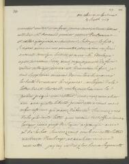 4 vues  - V[oltaire]. Lettre autographe, signée d’une initiale, [à François Tronchin].- Lausanne, \'au chene\', 4 septembre [1757] (ouvre la visionneuse)