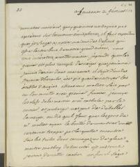 4 vues  - V[oltaire]. Lettre autographe, signée d\'une initiale, à [François] Tronchin, à Genève.- Lausanne, 2 février [1758] (taxe postale) (ouvre la visionneuse)