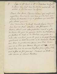 4 vues  - Voltaire. Copie ancienne non autographe d’une lettre à [Jean-Baptiste François de La Michodière], intendant de Lyon.- [1757-1763] (ouvre la visionneuse)