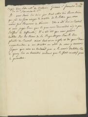 4 vues  - Tronchin, [François]. Copie contemporaine non autographe d’une lettre à Voltaire.- Genève, 1er février 1755 (ouvre la visionneuse)