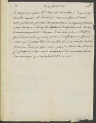 2 vues  - [Tronchin, François]. Copie (partielle ?) autographe non signée d\'une lettre à [Voltaire].- 4 février 1755 (ouvre la visionneuse)