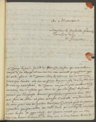 2 vues  - [Mallet, J[ean-]J[acques]. Lettre autographe, signée d’initiales, à son cousin François Tronchin, à Genève.- Samedi [8 février 1755] (ouvre la visionneuse)