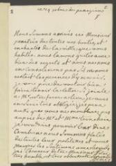 4 vues  - Denis, [Marie-Louise]. Lettre autographe signée [à François Tronchin].- Prangins, 14 décembre [1754] (ouvre la visionneuse)