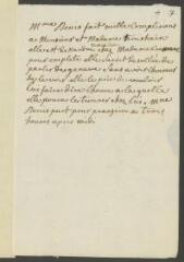 4 vues  - [Denis, Marie-Louise]. Billet autographe non signé, écrit à la troisième personne, à [François] Tronchin, \'chez lui\'.- [Seconde quinzaine de décembre 1754 ou de janvier/février 1755] (taxe postale) (ouvre la visionneuse)