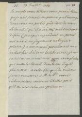 2 vues  - [François Tronchin]. Copie autographe non signée d’une lettre [à Voltaire].- 19 juillet 1764 (ouvre la visionneuse)