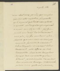 4 vues  - [Voltaire]. Lettre autographe non signée, l\'adresse de la main de Jean-Louis Wagnière, à François Tronchin, rue des Chaudronniers, à Genève.- 21 juillet [1764] (ouvre la visionneuse)