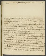 4 vues  - Denis [Marie-Louise]. Lettre autographe signée [à Jean-Robert Tronchin (1702-1788)].- Ferney, 2 février (en surcharge sur \' janvier\') [1765] (ouvre la visionneuse)