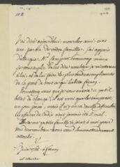 4 vues  - V[oltaire]. Lettre de la main de Jean-Louis Wagnière, signée d’une initiale, à [François] Tronchin.- Ferney, 7 juin 1765 (ouvre la visionneuse)