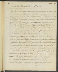 4 vues  - [Tronchin, François]. Lettre autographe non signée à Voltaire.- 21 novembre 1771 (ouvre la visionneuse)