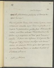 2 vues  - [Tronchin, François]. Copie autographe non signée d’un billet à Voltaire. - Jeudi 9 septembre 1773 (ouvre la visionneuse)