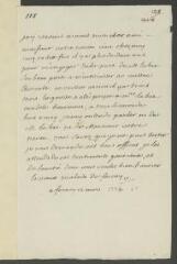 4 vues  - V[oltaire]. Lettre autographe, signée d’une initiale, à François Tronchin, aux Délices.- Ferney, 12 mars [1774] (ouvre la visionneuse)