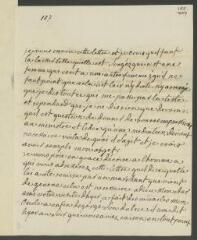 4 vues  - [Denis, Marie-Louise]. Lettre autographe non signée à [François] Tronchin, aux Délices.- [Novembre 1765] (ouvre la visionneuse)