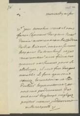 4 vues  - V[oltaire]. Lettre autographe, signée d\'une initiale, à J[acob] Tronchin.- \'Mercredy au soir\' [31 octobre 1759] (ouvre la visionneuse)