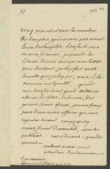 4 vues  - [Voltaire]. Lettre autographe non signée à [François Tronchin].- [15 décembre 1760], « De meis Delitiis aut tuis, die Veneris\' , [id est \'des Délices, vendredi 15 décembre 1760\'] (ouvre la visionneuse)
