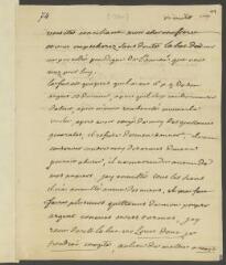 4 vues  - [V]oltaire ]. Lettre autographe, signée d\'une initiale, à Fr[ançois] Tronchin.- 17 mars [1760] (ouvre la visionneuse)