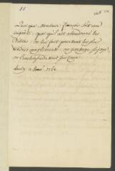 4 vues  - [Voltaire]. Billet non signé, de la main de Jean-Louis Wagnière, à [François] Tronchin, à Genève.- Lundi [11 janvier 1762] (ouvre la visionneuse)