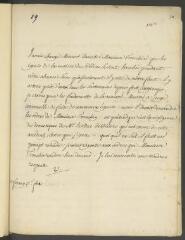 4 vues  - V[oltaire]. Lettre de la main de Jean-Louis Wagnière, signée d\'une initiale, à François Tronchin, rue des Chaudronniers, à Genève.- Ferney, 17 février [1762] (ouvre la visionneuse)