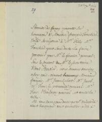 2 vues  - [Voltaire]. Lettre non signée, de la main de Jean-Louis Wagnière, à la troisième personne, à François Tronchin.- 23 décembre [1763] (ouvre la visionneuse)