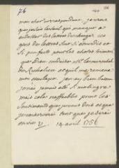 4 vues  - V[oltaire]. Billet autographe, signé d\'une initiale, [à Jean-Robert Tronchin].- 1er avril [1756] (ouvre la visionneuse)