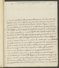 4 vues  - Denis, [Marie-Louise]. Lettre autographe signée [à Jean-Robert Tronchin].- Prangins, 18 janvier [1755] (ouvre la visionneuse)