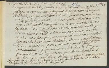 2 vues  - [Tronchin, Jean-Robert]. Brouillon autographe non signé d\'une lettre à Voltaire.- 5 décembre 1756 (ouvre la visionneuse)