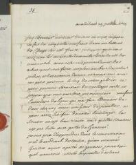 4 vues  - V[oltaire]. Lettre autographe, signée d\'une initiale, à [Jean-]Robert Tronchin, à Lyon.- Aux Délices, 29 juillet 1755 (taxe et marque postales) (ouvre la visionneuse)