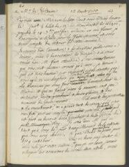 2 vues  - [Tronchin, Jean-Robert]. Brouillon autographe non signé d\'une lettre à Voltaire.- 15 août 1755 (ouvre la visionneuse)