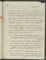 4 vues  - V[oltaire]. Lettre autographe, signée d\'une initiale, à [Jean-] Robert Tronchin, à Lyon [rajouté au-dessus de Genève, biffé].- 20 août [1755] (taxe postale) (ouvre la visionneuse)