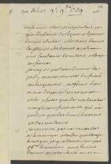 4 vues  - V[oltaire]. Lettre autographe, signée d\'une initiale, à J[ean-]R[obert] Tronchin, à Lyon.- [Aux Délices, 9 novembre 1759] (taxe et marque postales) (ouvre la visionneuse)