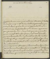 4 vues  - Denis, [Marie-Louise]. Lettre autographe signée à [Jean-Robert] Tronchin, à Lyon.- 23 décembre 1759 (taxe et marque postales) (ouvre la visionneuse)