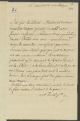 4 vues  - V[oltaire]. Lettre de la main de Jean-Louis Wagnière, signée d\'une initiale, la subscription autographe, [à Jean-Robert Tronchin].- Aux Délices, 13 août 1760 (ouvre la visionneuse)