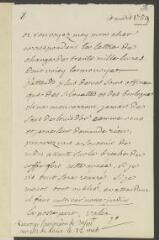 4 vues  - V[oltaire]. Lettre autographe, signée d\'une initiale, [à Jean-Robert Tronchin].- 10 mars [1759] (ouvre la visionneuse)