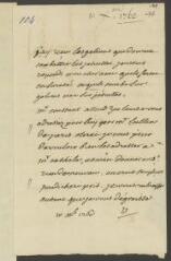4 vues  - V[oltaire]. Lettre autographe, signée d\'une initiale, l\'adresse de la main de Jean-Louis Wagnière, à J[ean-]R[obert] Tronchin, à Lyon.- 10 décembre 1760 (ouvre la visionneuse)