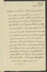 4 vues  - V[oltaire]. Lettre autographe, signée d\'une initiale, [à Jean-Robert Tronchin].- 20 janvier [1759] (ouvre la visionneuse)