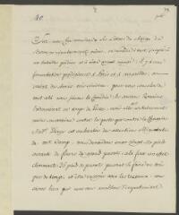 4 vues  - V[oltaire]. Lettre de la main de Jean-Louis Wagnière, signée d\'une initiale, la subscription et la date autographes, à J[ean-]Robert Tronchin, à Lyon.- 8 septembre [1759] (taxe et marque postales) (ouvre la visionneuse)