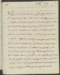 4 vues  - V[oltaire]. Lettre de la main de Jean-Louis Wagnière, signée d\'une initiale non autographe, à J[ean-]R[obert] Tronchin, à Lyon.- 8 octobre 1759 (taxe et marque postales) (ouvre la visionneuse)