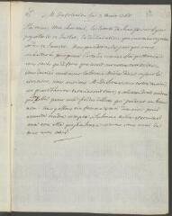 4 vues  - [Tronchin, François]. Copie autographe non signée d\'une lettre à Voltaire.- 3 mars 1765 (ouvre la visionneuse)