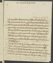 4 vues  - [Denis, Marie-Louise]. Lettre autographe non signée à [François] Tronchin-Fromaget, à Genève. Ferney, 7 avril [1765] (ouvre la visionneuse)