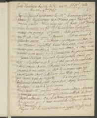 4 vues  - Voltaire. Copie d\'une lettre, de la main de Jean-Robert Tronchin, à J[aco]b T[ronchin].- 13 novembre 1765. (ouvre la visionneuse)