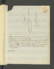 2 vues  - Wagnière, [Jean-Louis]. Billet autographe, écrit à la troisième personne, à [François] Tronchin, aux Délices.- Ferney, 5 février 1788 (ouvre la visionneuse)