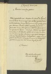 4 vues  - Wagnière, [Jean-Louis]. Lettre autographe signée à [François] Tronchin, aux Délices.- Ferney, 11 février 1785 (ouvre la visionneuse)