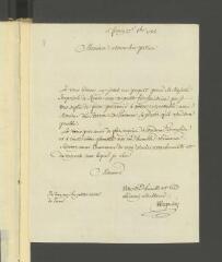 4 vues  - Wagnière, [Jean-Louis]. Lettre autographe signée à [François Tronchin].- Ferney, 27 octobre 1785 (ouvre la visionneuse)