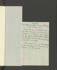 2 vues  - [Grimm, Friedrich Melchior]. Billet autographe non signé [à François Tronchin].- [Paris, printemps 1779] (ouvre la visionneuse)
